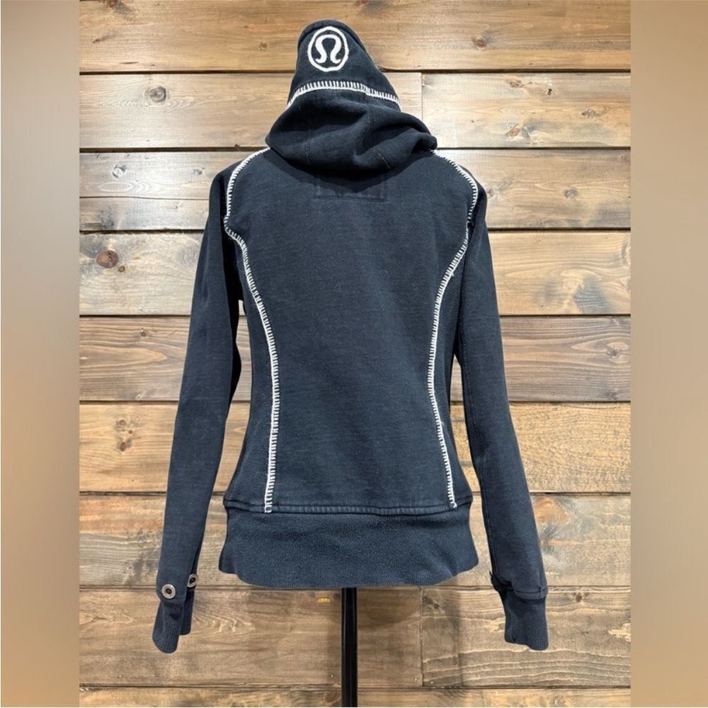 lululemon athletica Navy Blue Zip-Up Hoodie - Picture 6 of 8